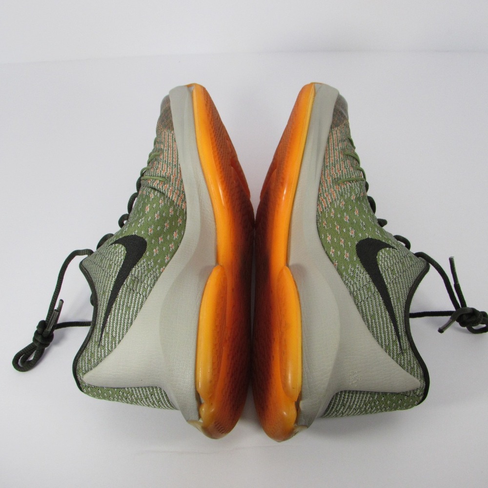 Nike KD 8 Easy Euro 2015 749375-033 Men's 9 Gray Green Orange Flyweave Sneaker - Picture 2 of 11